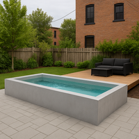 GoPool Modulo™ 8' x 16' Concrete Finish – Freestanding Modular Pool Kit
