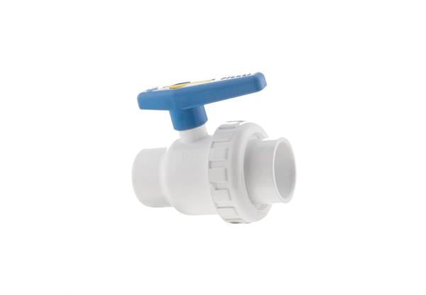 Praher 2-way PVC 1.5'' ball valves (female bonded x female bonded)