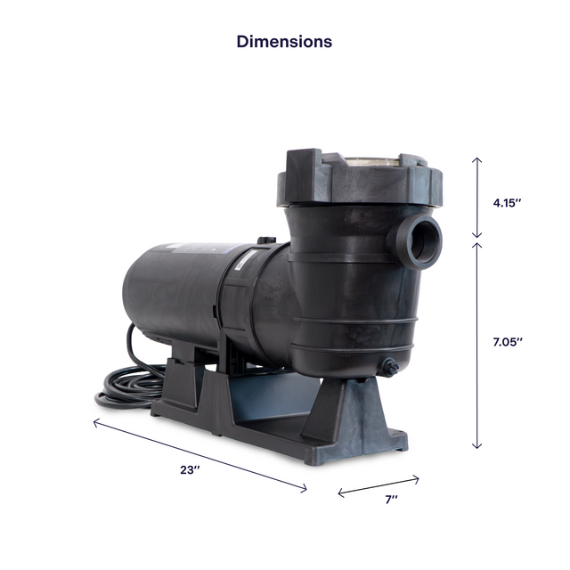 GoPool AG1 1.5 HP à 2 Vitesses - Pompe pour Piscine Hors Terre