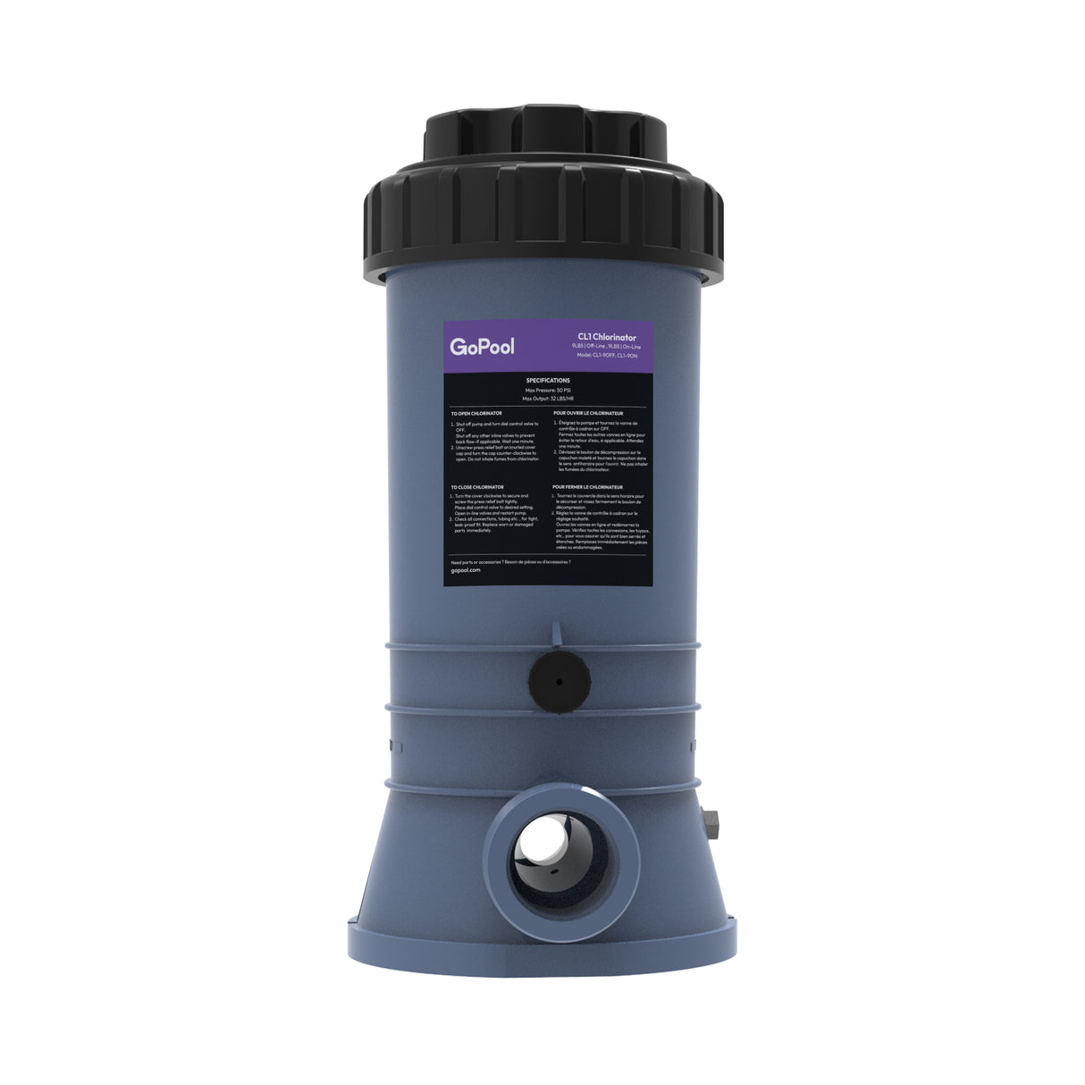 GoPool CL1 9LBS Online - Automatic Chlorinator for Pool