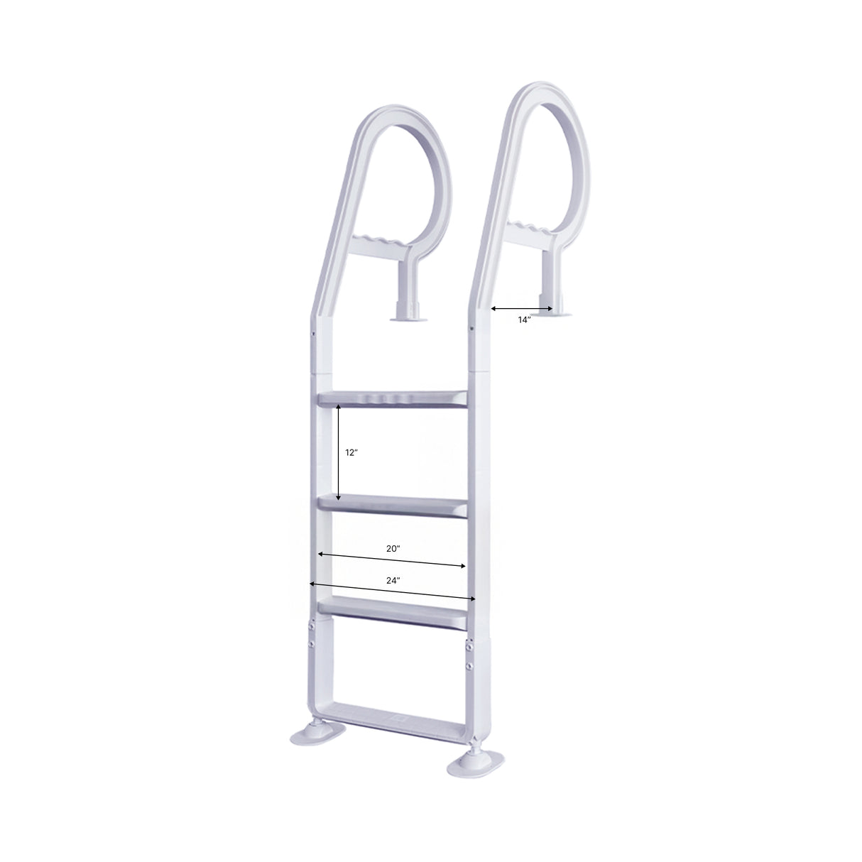GoPool DL1 - Escalera para piscina elevada con patio