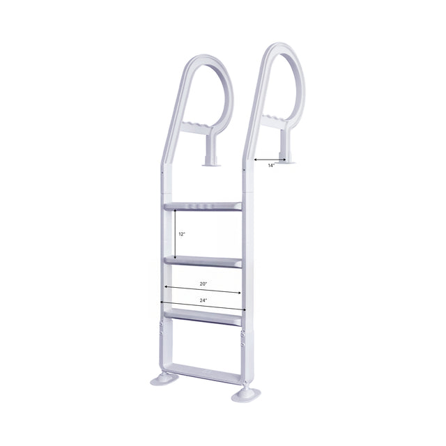 GoPool DL1 - Escalera para piscina elevada con patio