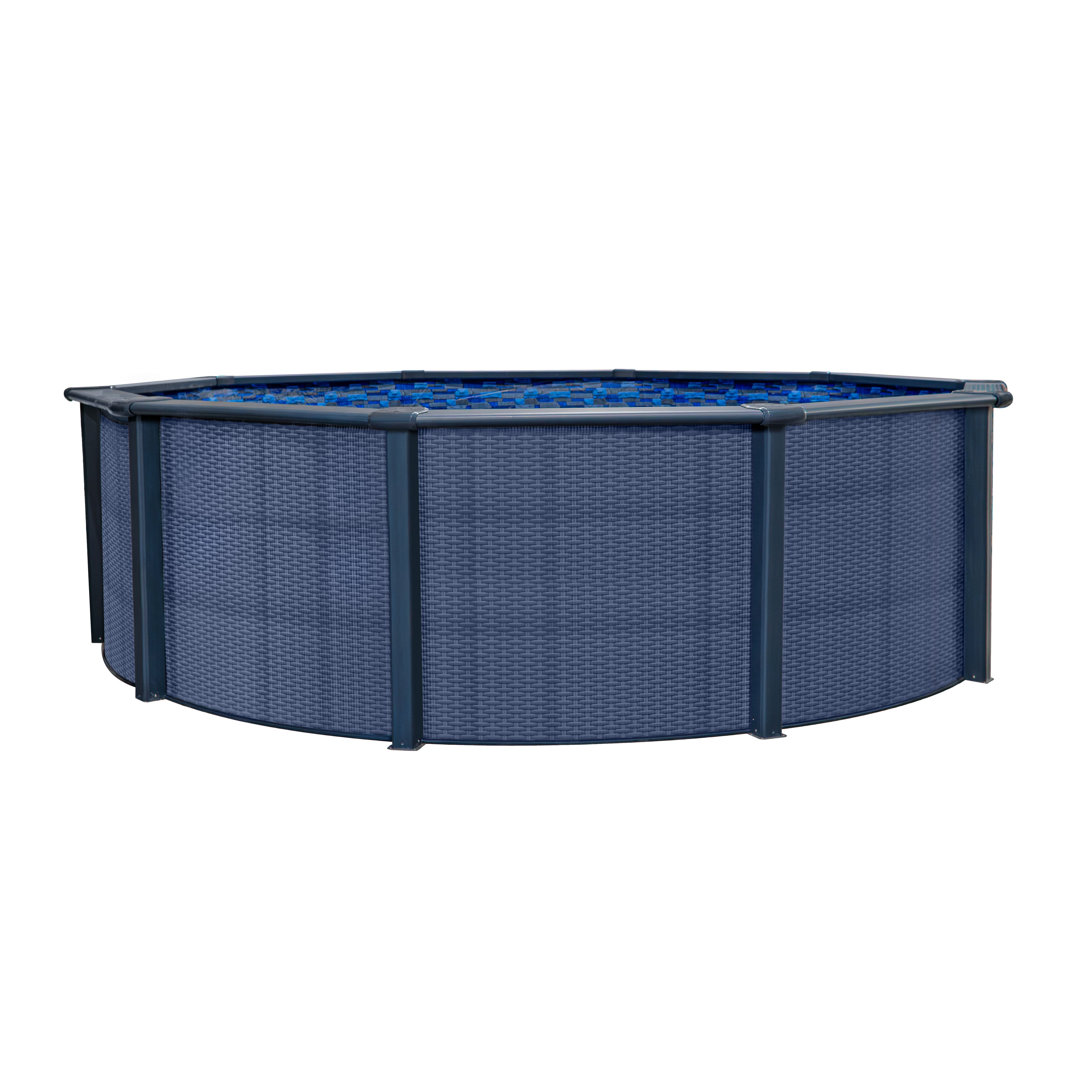 Piscina elevada de resina GoPool SKY de 12 pies con pared de 52 pulgadas