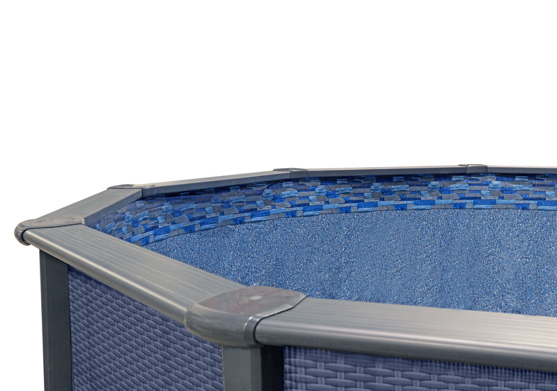 Piscina elevada de resina GoPool SKY de 24 pies con pared de 52 pulgadas 