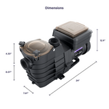 Bomba para piscina enterrada de velocidad variable GoPool IG2 de 2,2 HP