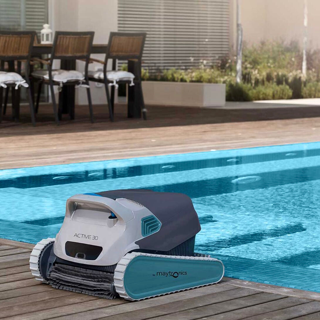 Dauphin Active 30 avec Caddy pour Piscine Creusée - Bluetooth