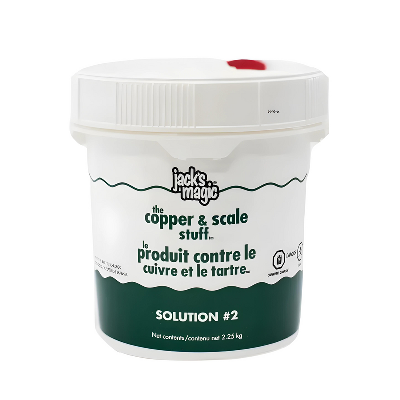 Jack's Magic produit contre le cuivre et le tartre (Solution #2) - 2.25kg