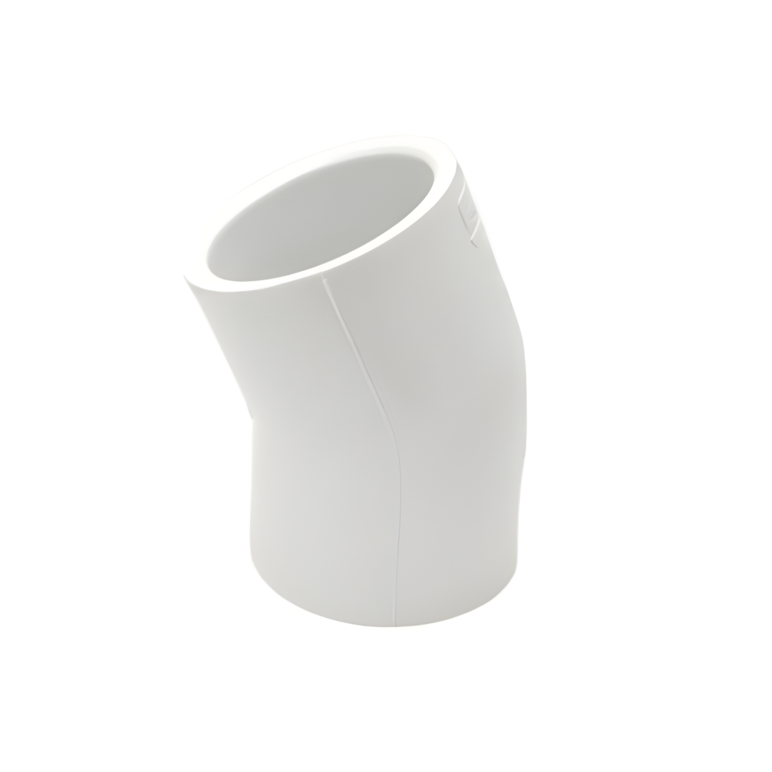 Codo de 22 1/2° (pegado x pegado) - PVC blanco cédula 40