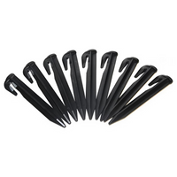 Piquet noir plastifié 12'' pour ancrage au sol filet-mesh