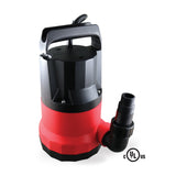 1/3 HP submersible pump without float; capacity 6000 L/hr