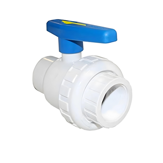 2-way Ball Valve (Female threaded x Female Threaded) - PVC Schedule 40 White