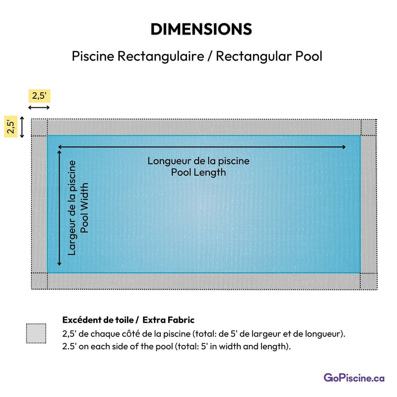 Red de malla para piscinas enterradas