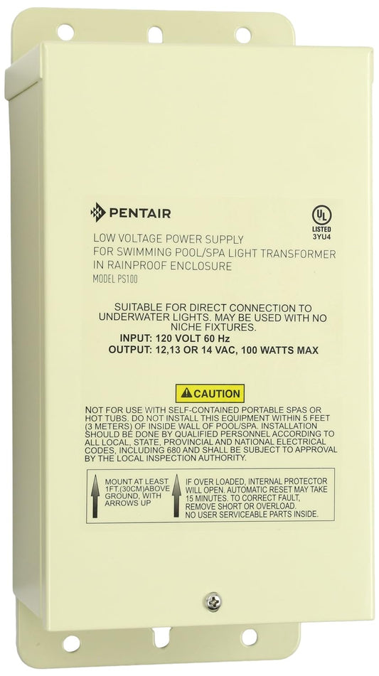 Pentair Transformer 12V, 13V & 14V - 100W