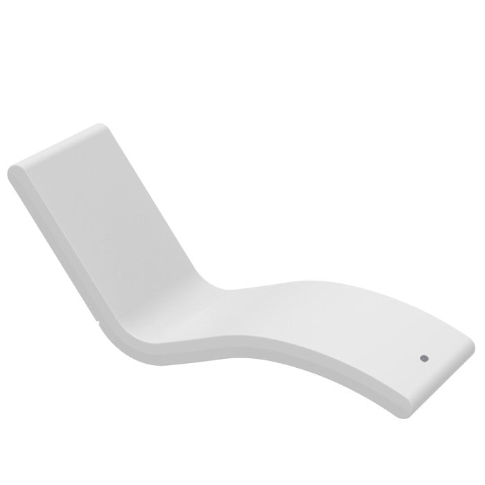 Chaise longue Siesta - Blanche pour plage entre 0'' et 6'' d'eau