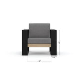Small modern Muskoka chair with cushions