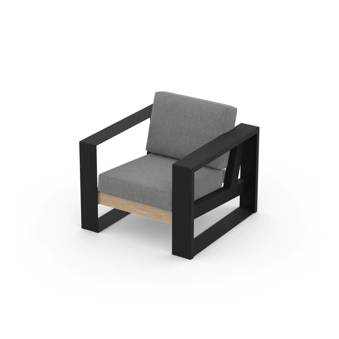 Small modern Muskoka chair with cushions