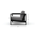 Modern Muskoka Loveseat Set with Cushions