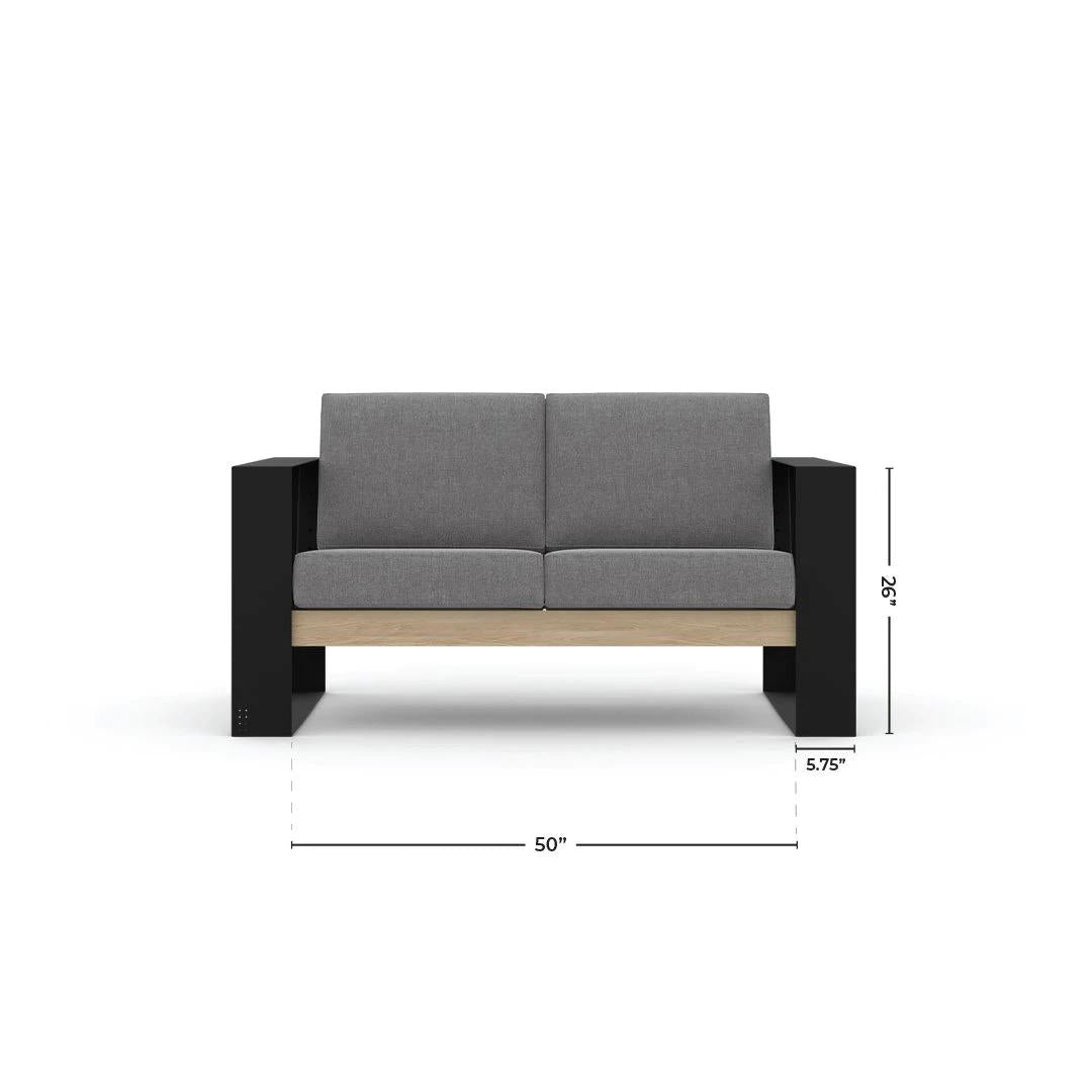 Modern Muskoka Loveseat Set with Cushions