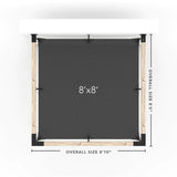 Wall Mount Pergola Kit with Shade Sail for 4x4 Wood Posts