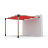 Wall Mount Pergola Kit with Shade Sail for 4x4 Wood Posts