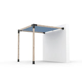 Wall Mount Pergola Kit with Shade Sail for 4x4 Wood Posts