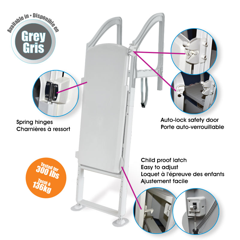 Olympic ACM-124S - Safe exterior Ladder for Above Ground Pool