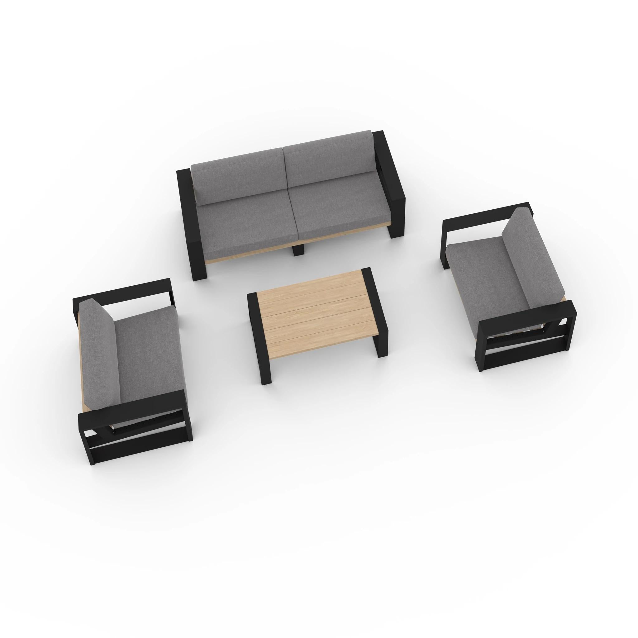 Modern Muskoka 4 Piece Sofa Set