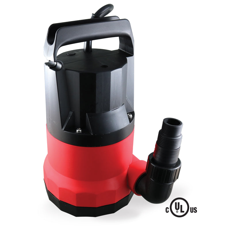 Bomba sumergible de 1/3 HP sin flotador; Capacidad 6000 L/h