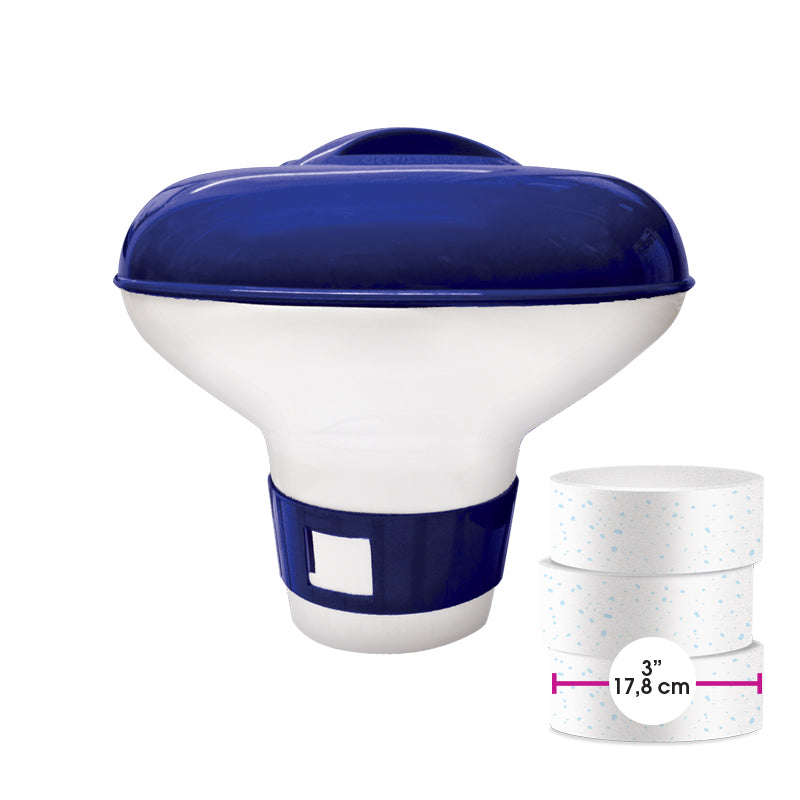 Diffuseur de chlore flottant 22,9 cm de luxe pour pastilles de 7,6 cm (3po)