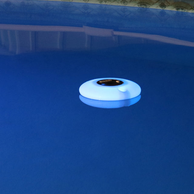 Altavoz “bluetooth” flotante. Luz LED multicolor brillante.