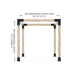 Any Size Pergola Kit for 6x6 Wood Posts