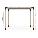 Pergola Kit with SHADE SAIL for 4x4 Wooden Posts