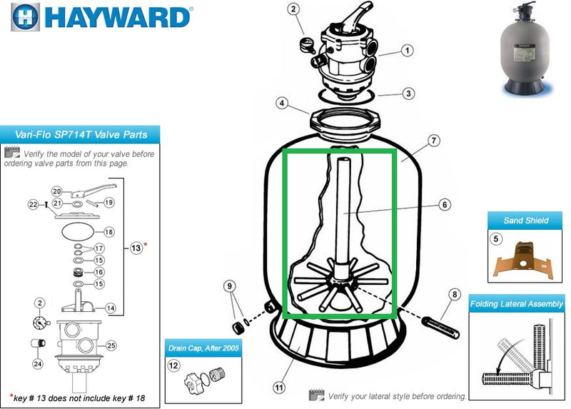 Lateral Hayward SX244DA